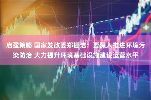 启盈策略 国家发改委郑栅洁：要深入推进环境污染防治 大力提升环境基础设施建设运营水平