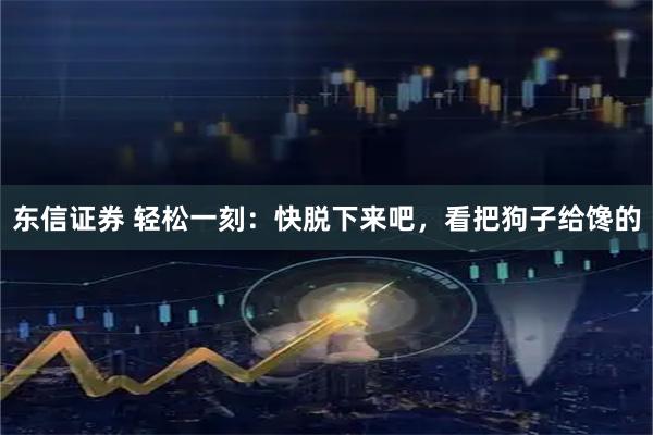 东信证券 轻松一刻：快脱下来吧，看把狗子给馋的