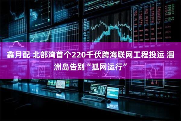鑫月配 北部湾首个220千伏跨海联网工程投运 涠洲岛告别“孤网运行”